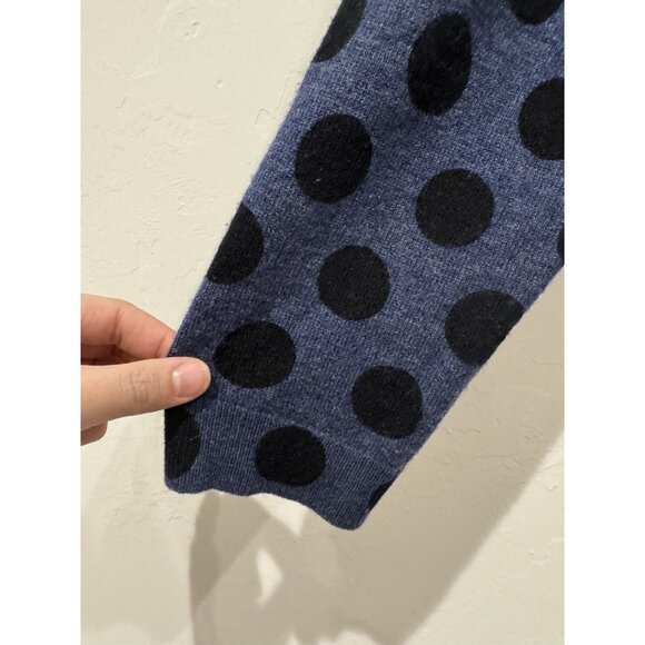 Hobbs London Blue Pok-a-dot Wool Cashmere Sweater Size medium - Picture 7 of 11